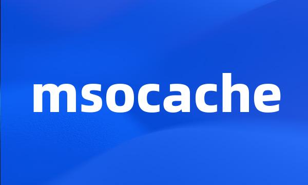 msocache