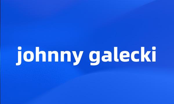 johnny galecki