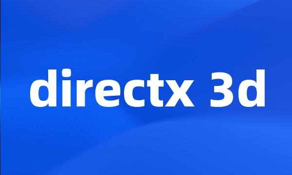 directx 3d