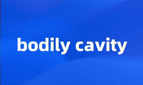 bodily cavity