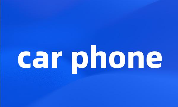 car phone