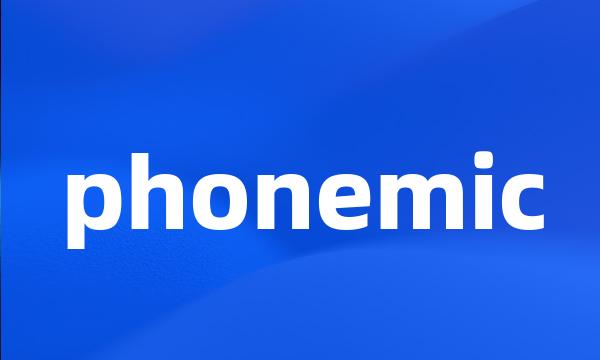 phonemic