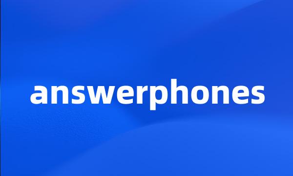 answerphones