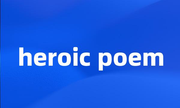 heroic poem