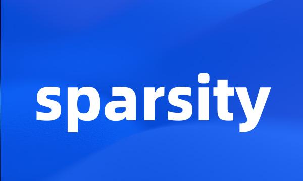 sparsity