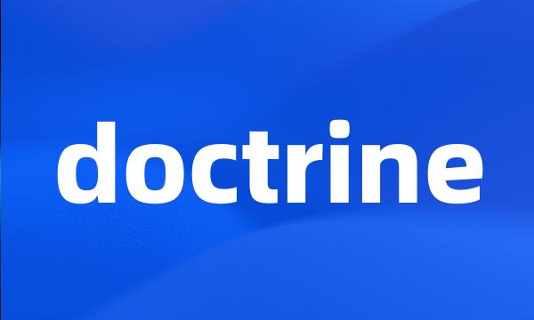 doctrine