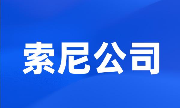 索尼公司