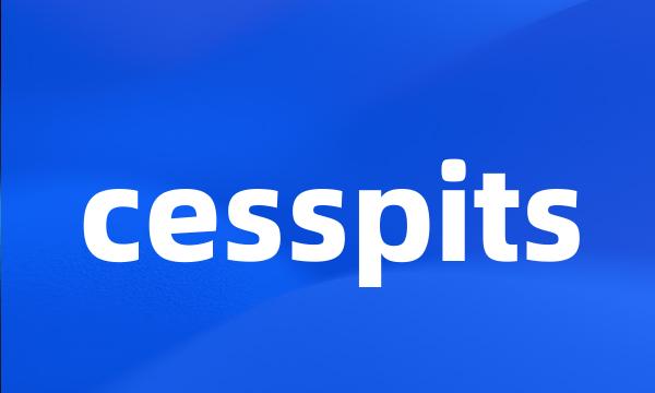 cesspits