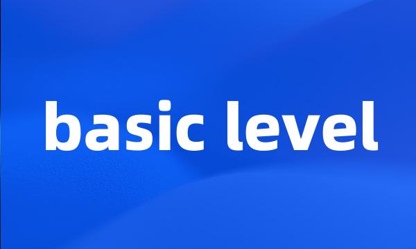 basic level