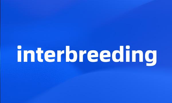 interbreeding