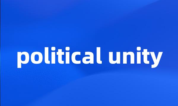 political unity