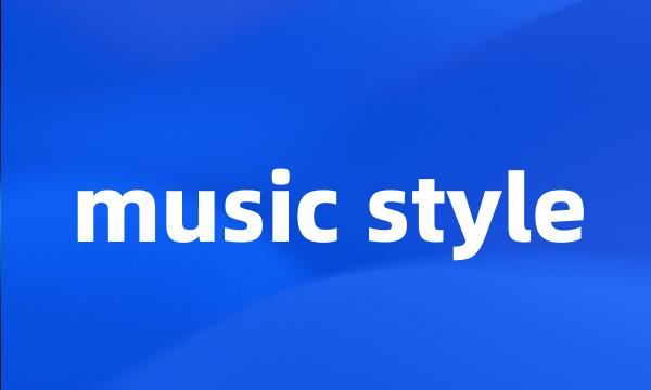 music style