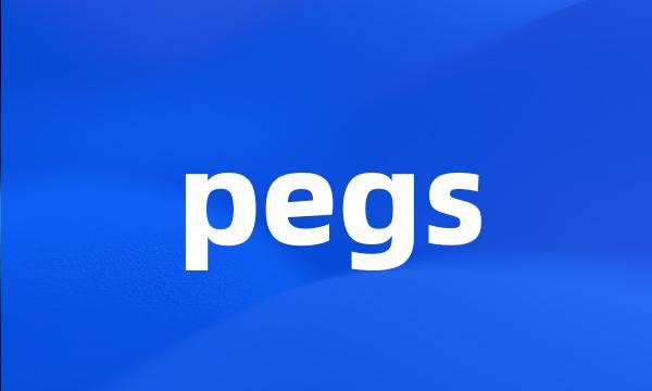 pegs