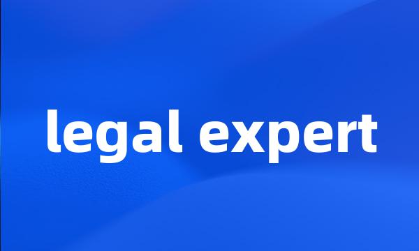 legal expert