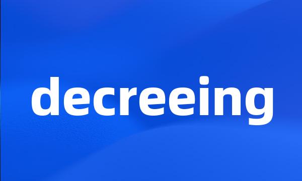 decreeing