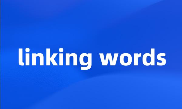 linking words