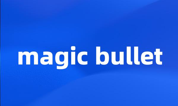 magic bullet