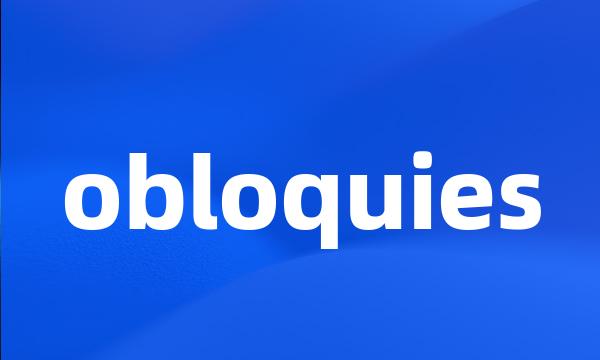 obloquies