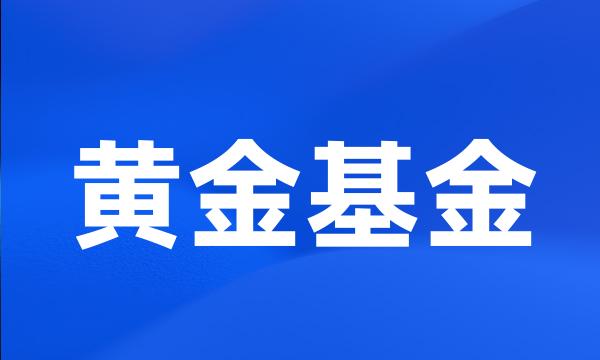 黄金基金