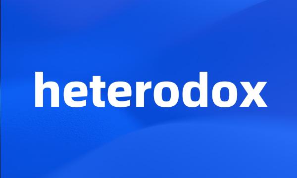heterodox