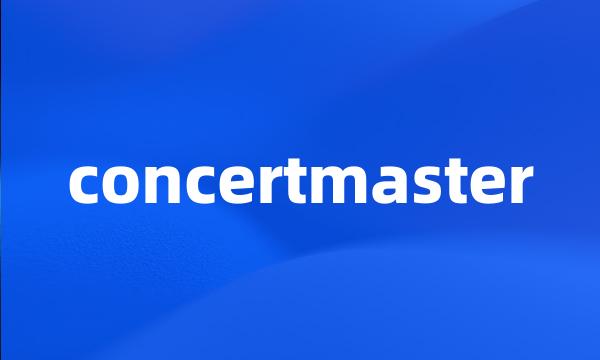 concertmaster