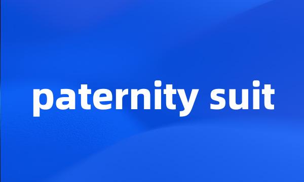 paternity suit