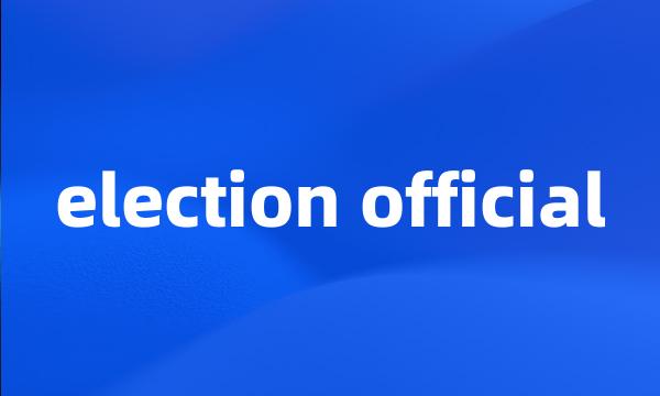 election official