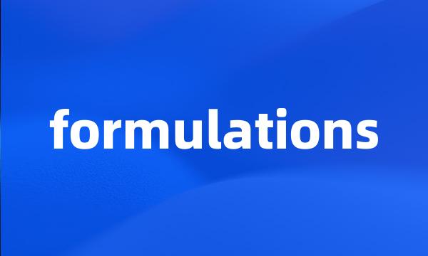 formulations