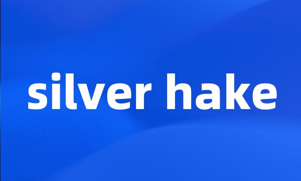 silver hake