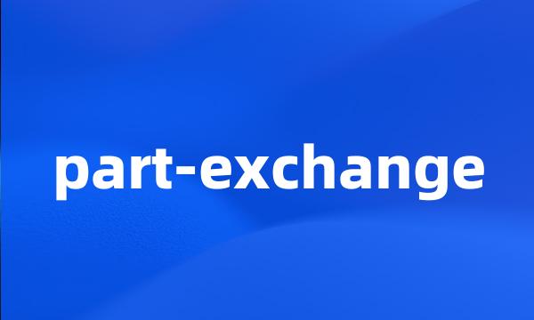 part-exchange