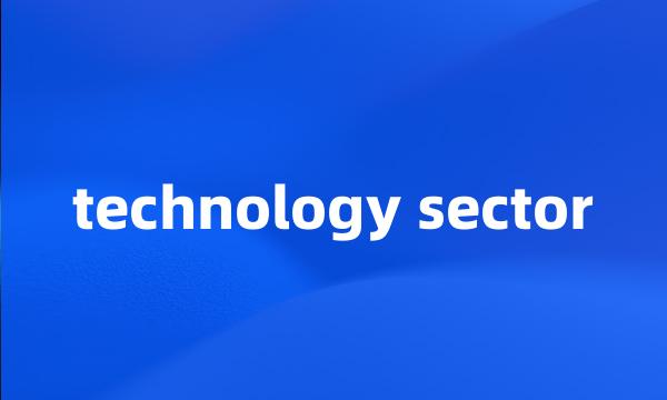 technology sector
