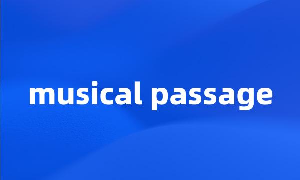 musical passage