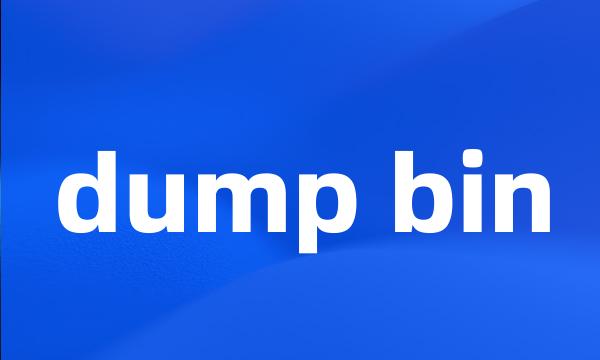 dump bin