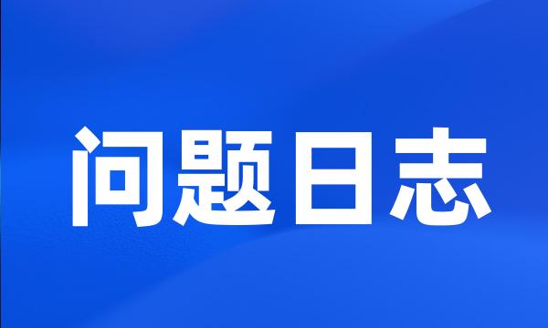 问题日志