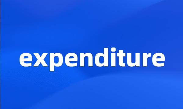 expenditure