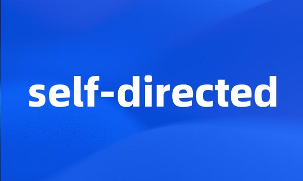 self-directed