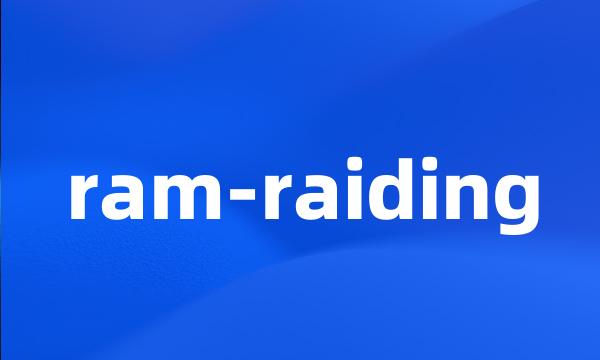 ram-raiding