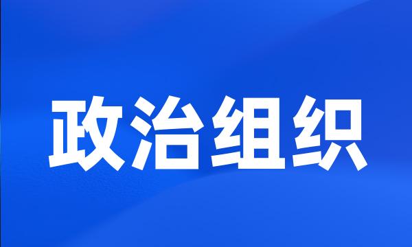 政治组织