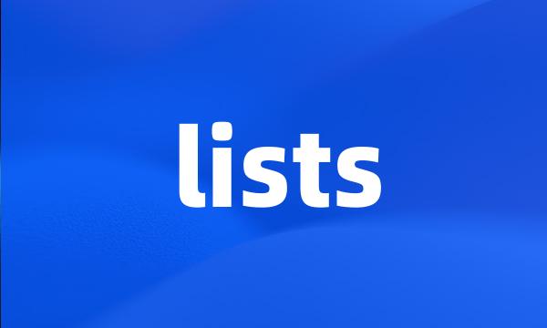 lists