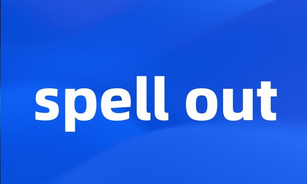 spell out
