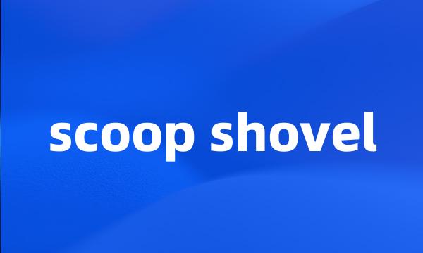 scoop shovel