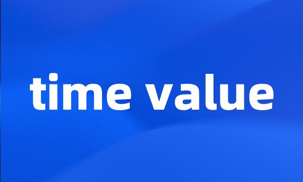 time value