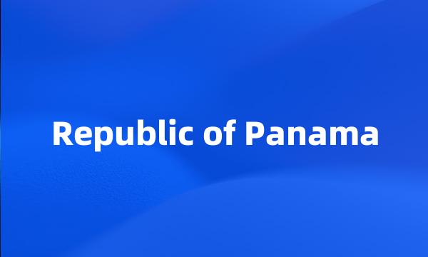 Republic of Panama