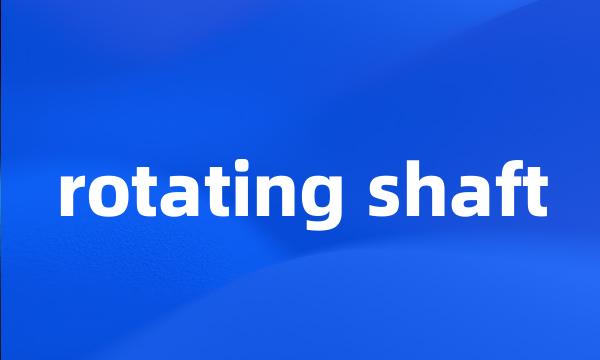 rotating shaft