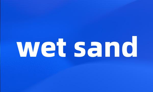 wet sand