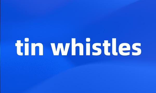 tin whistles