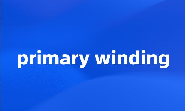 primary winding