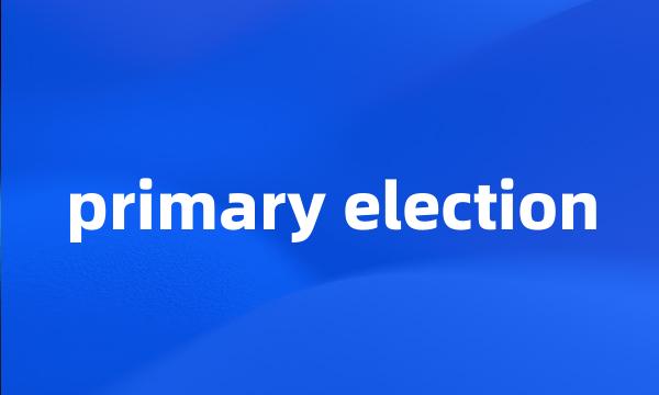 primary election