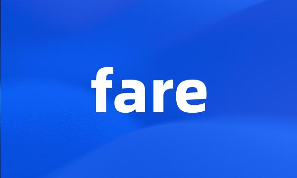 fare