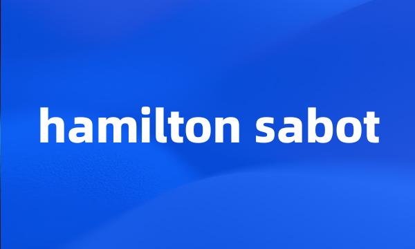 hamilton sabot